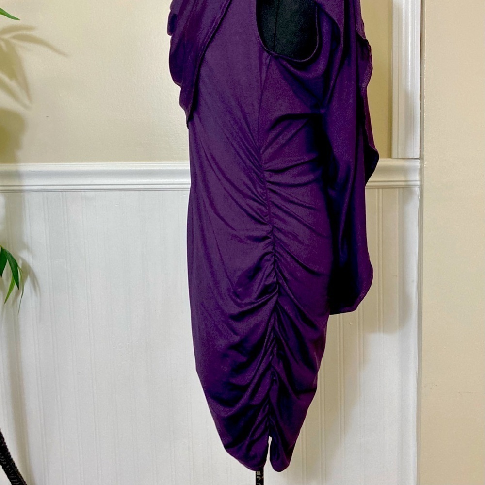 Women Off Shoulder Ruffles Bodycon Mini Dress,‎ size L EUC - Picture 7 of 10